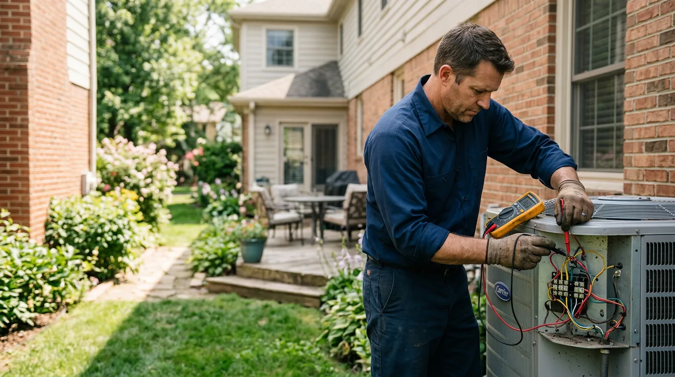 HVAC technician working near Malibu, CA
